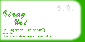 virag uri business card